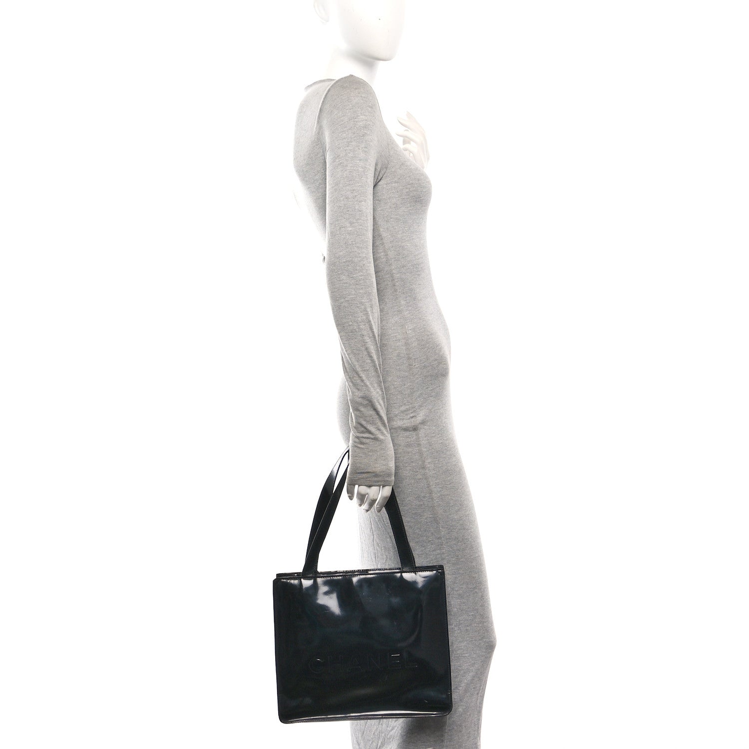 Chanel Patent CC Shopper Tote Black 2 of 11