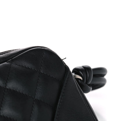 Chanel Calfskin Quilted Cambon Pochette Black White 7 of 7