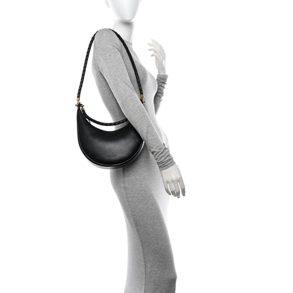 Bottega Veneta Smooth Calfskin Hula Hoop Shoulder Bag Black 2 of 10