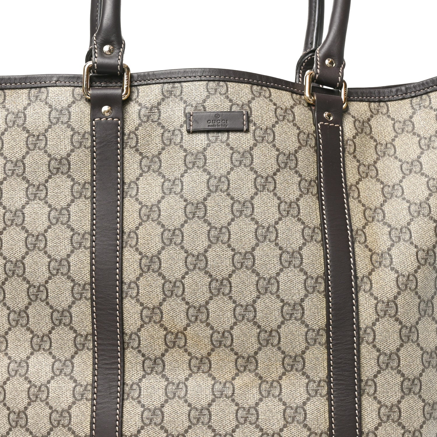 Gucci GG Plus Monogram Joy Vertical Tote Dark Brown 8 of 10