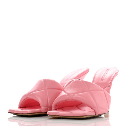 Bottega Veneta Nappa Quilted Rubber Lido Mule Sandals 39 Blossom 3 of 8