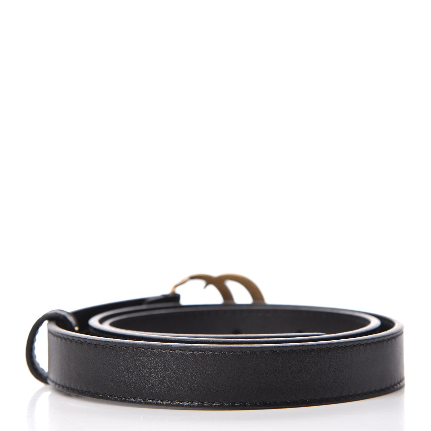 Gucci Calfskin Double G 20mm Belt 70 28 Black 3 of 6