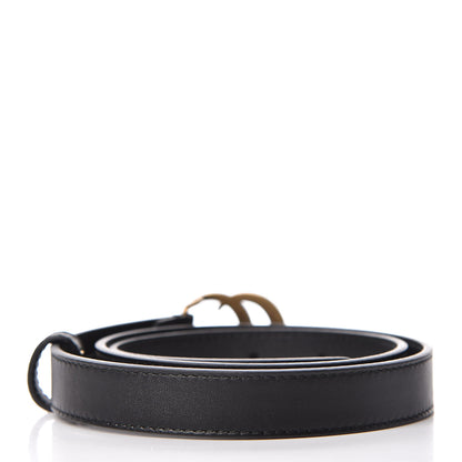 Gucci Calfskin Double G 20mm Belt 70 28 Black 3 of 6