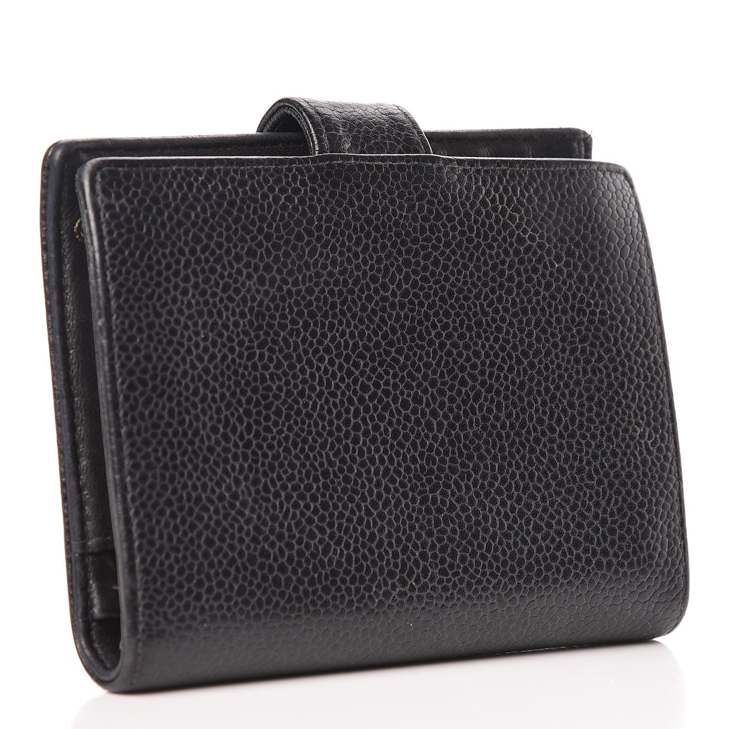Chanel Caviar Timeless CC Compact French Wallet Black 3 of 11