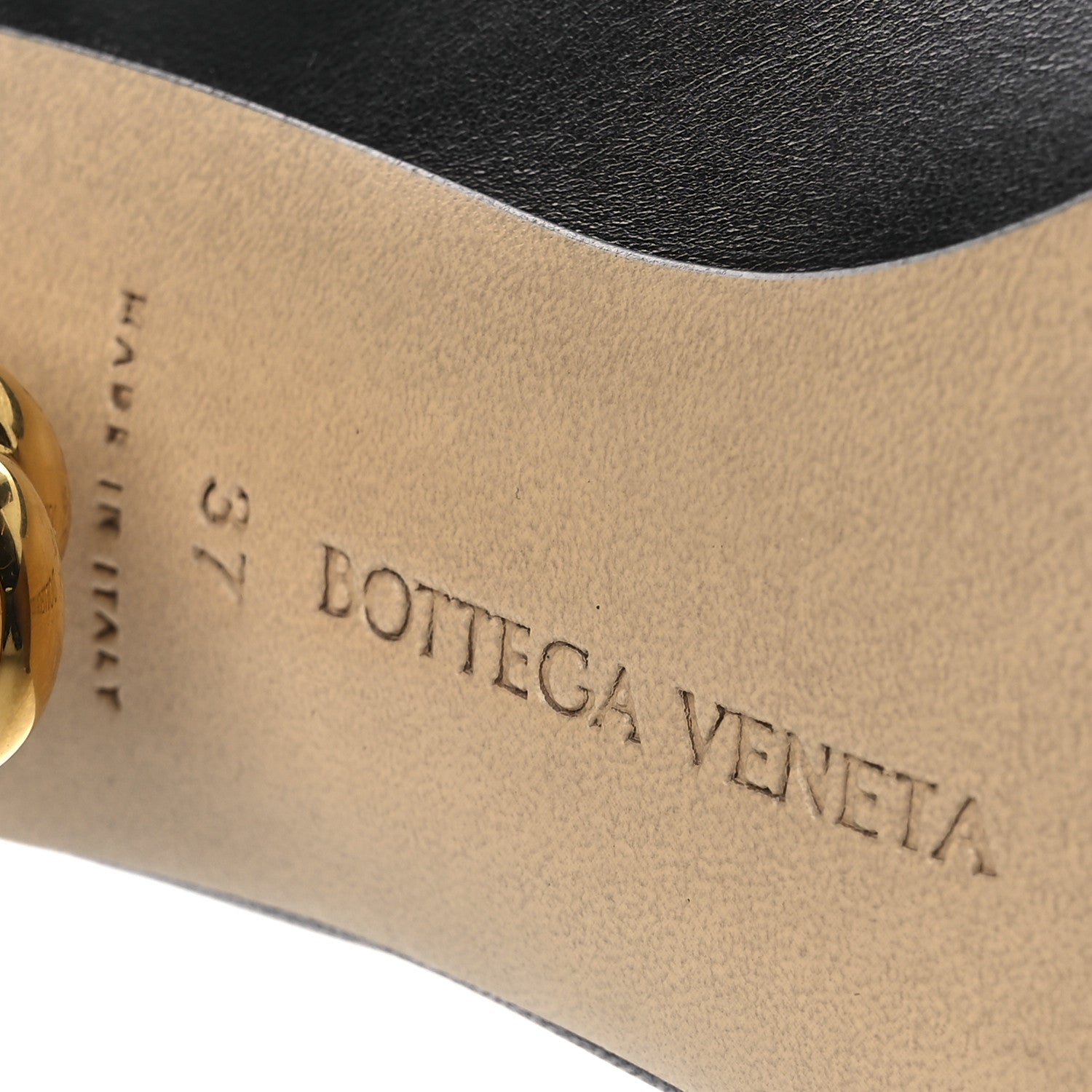 Bottega Veneta Lambskin Knot Mule Sandals 37 Black 8 of 9