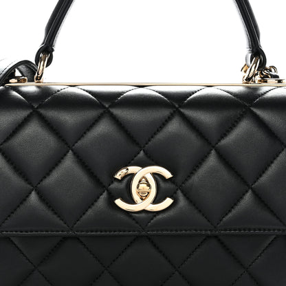 Chanel Lambskin Quilted Small Trendy CC Dual Handle Flap Bag Black 8 of 10