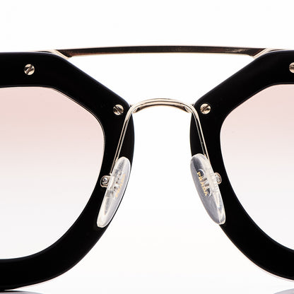 Prada Acetate Cinema Sunglasses SPR 09Q Black 9 of 16