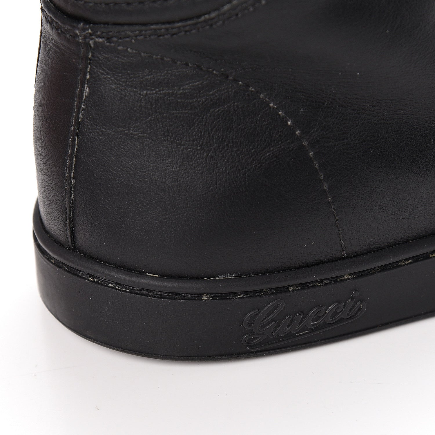 Gucci Calfskin GG Viaggio High-Top Sneakers 10.5 Black Green Fluo 18 of 20