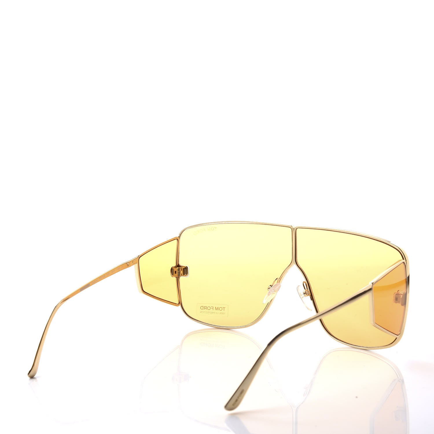Tom Ford Square Spector Sunglasses TF 708 Gold 4 of 8