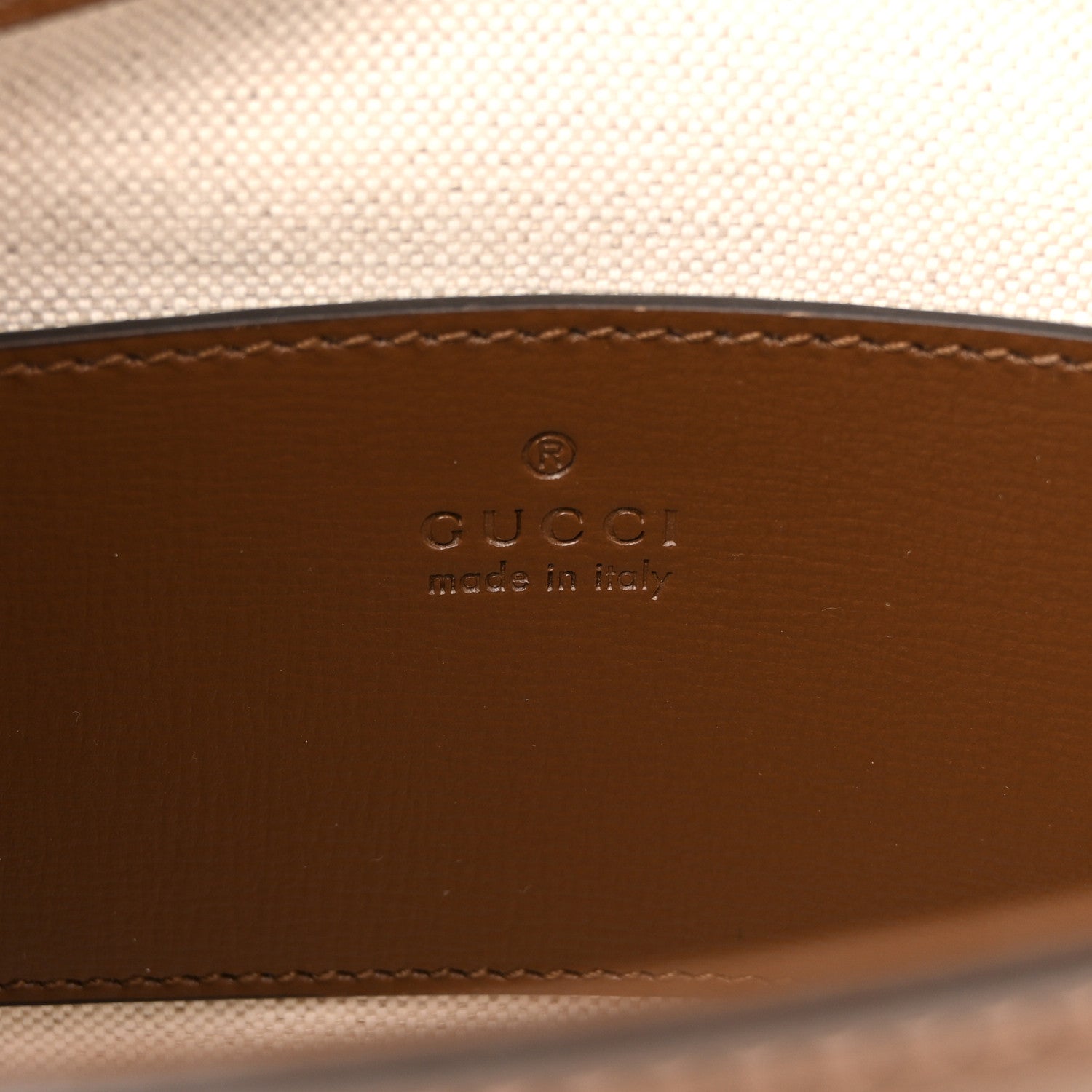 Gucci GG Supreme Monogram Web Mini Horsebit 1955 Shoulder Bag Beige Brown Sugar 6 of 13