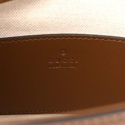 Gucci GG Supreme Monogram Web Mini Horsebit 1955 Shoulder Bag Beige Brown Sugar 6 of 13