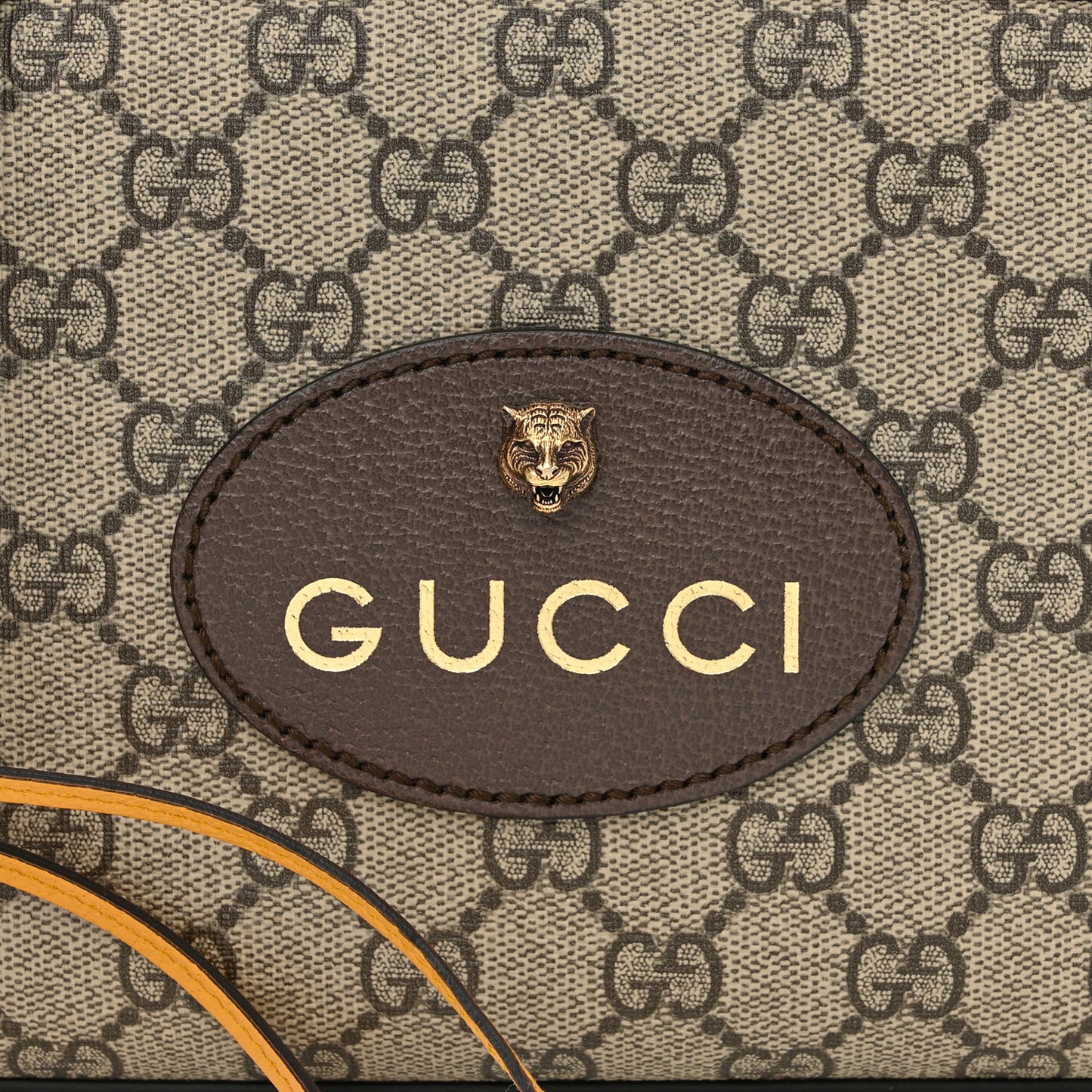 GG Supreme Monogram Web Neo Vintage Shoulder Bag Beige New Acero Crop