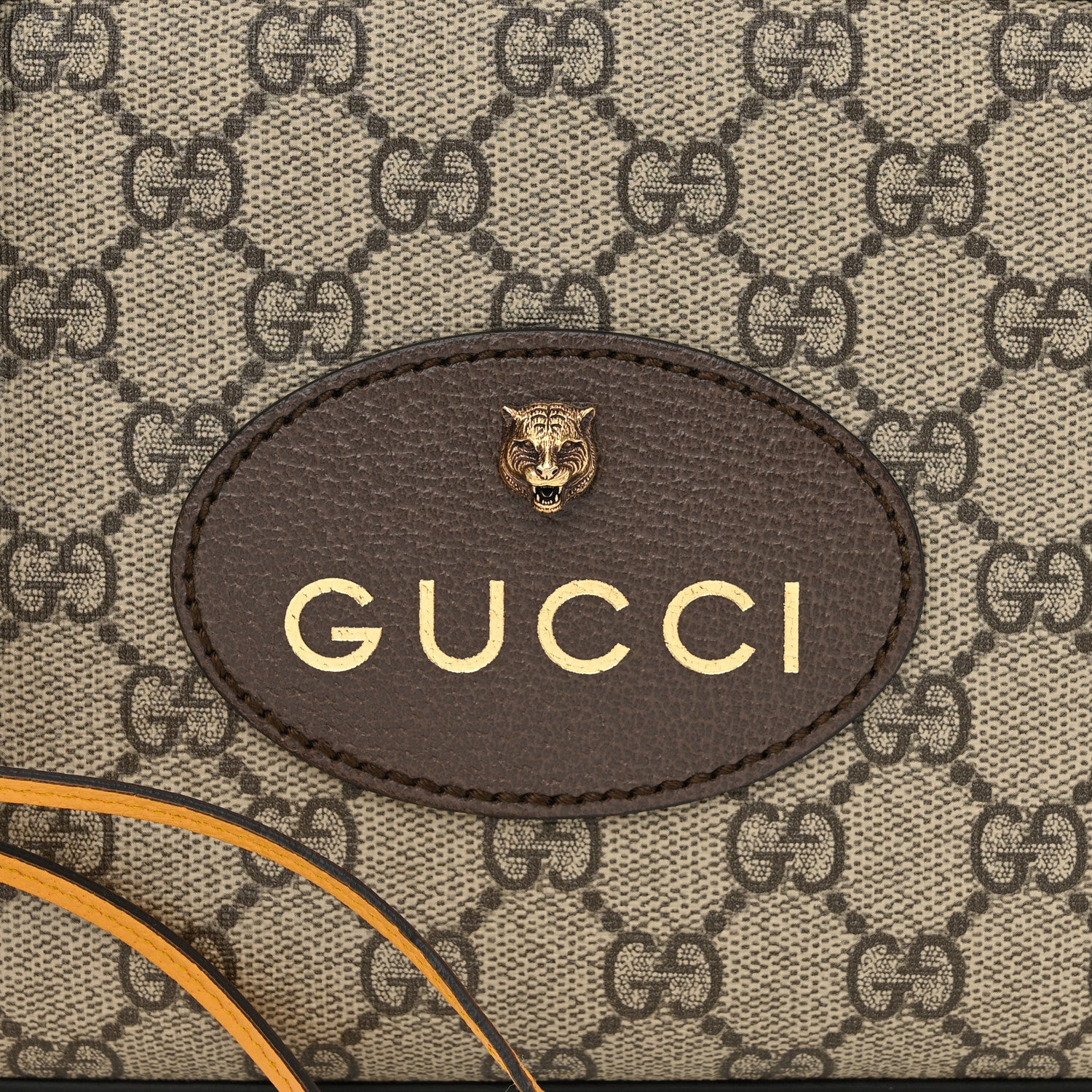 Gucci GG Supreme Monogram Web Neo Vintage Shoulder Bag Beige New Acero Crop 8 of 12