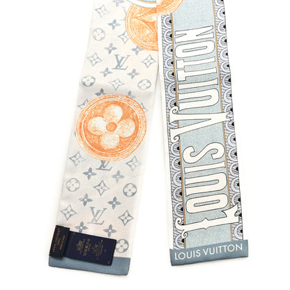 Louis Vuitton Silk Malles Merveilleuses Bandeau Denim Blue 2 of 3
