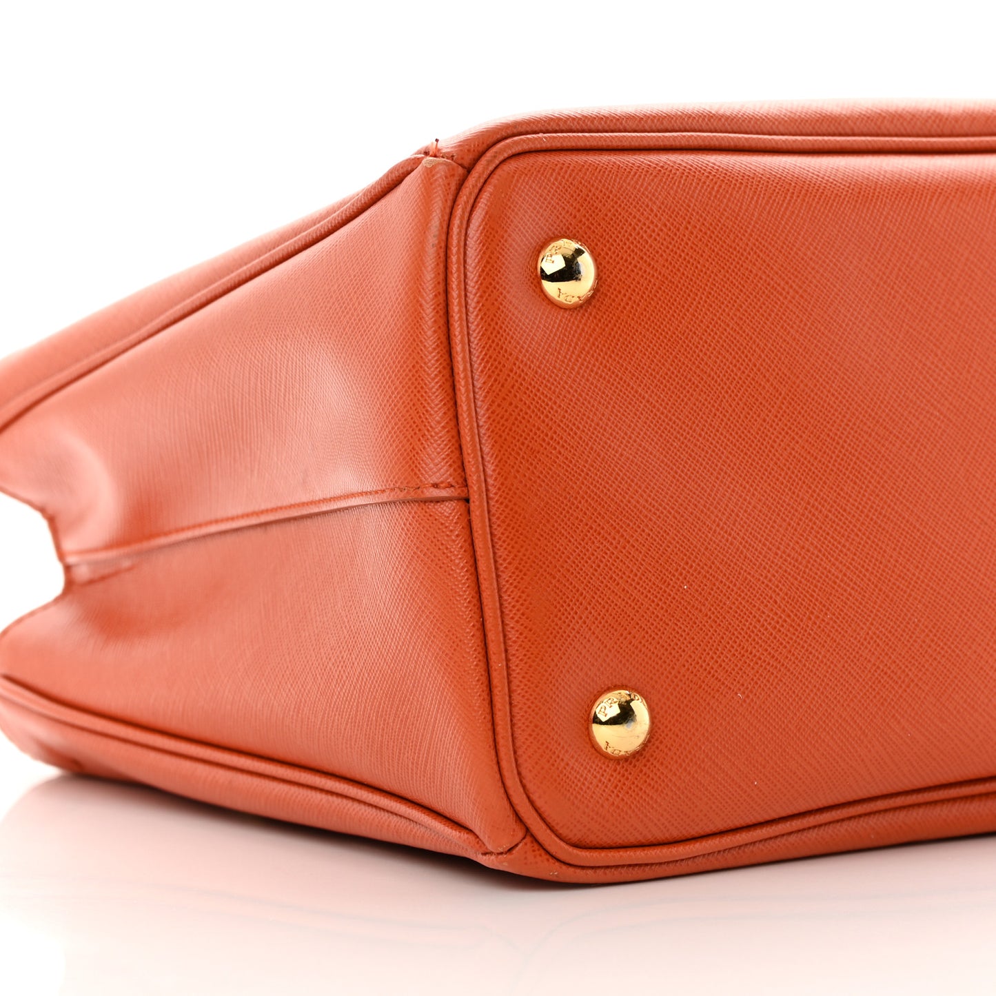 Saffiano Lux Medium Tote Papaya