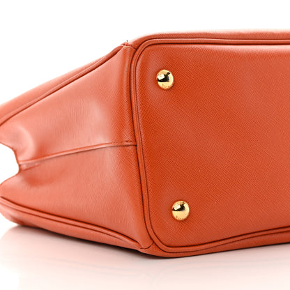 Prada Saffiano Lux Medium Tote Papaya 10 of 17