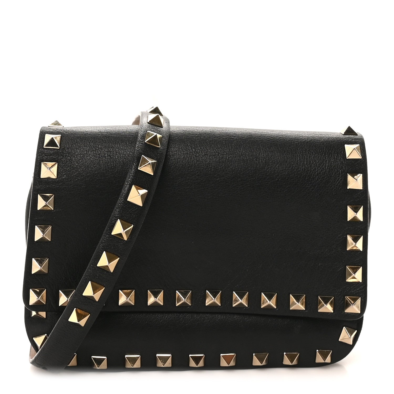 Valentino Garavani Vitello Rockstud Belt Bag Black 1 of 8