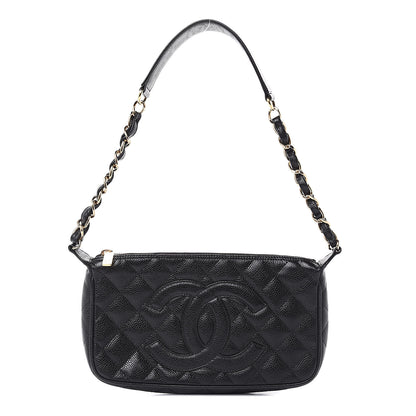 Chanel Caviar Quilted CC Shoulder Bag Black 1 of 11