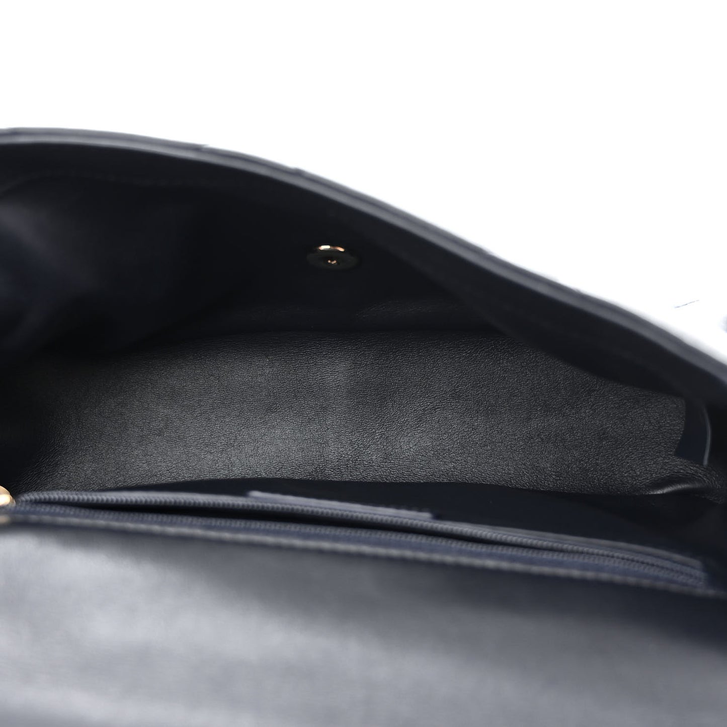 Lambskin Quilted Easy Carry Flap Navy