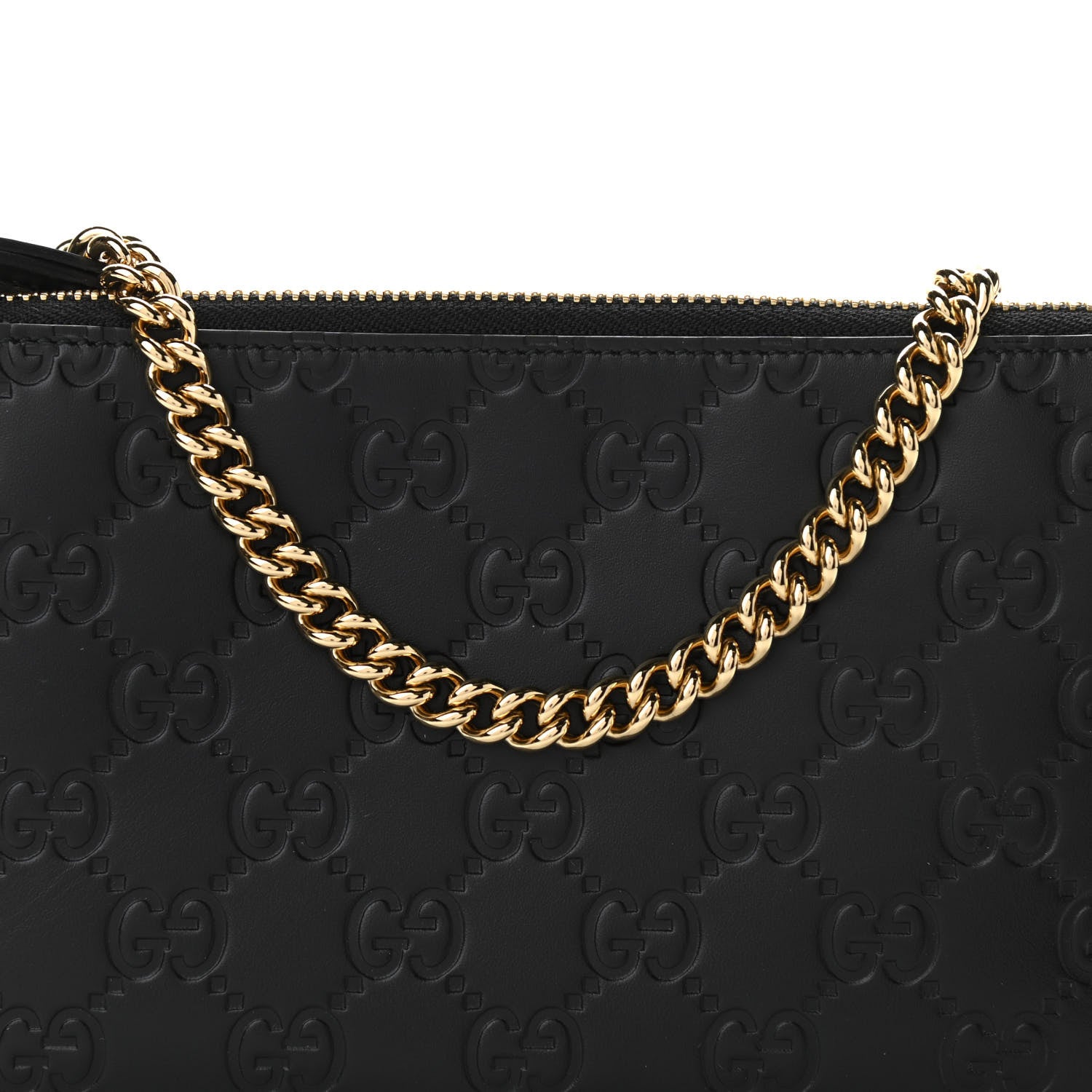 Gucci Guccissima Signature Wrist Wallet Black 8 of 11