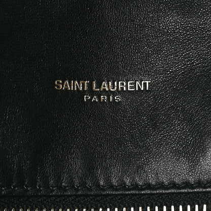 Saint Laurent Lambskin Quilted Small Loulou Puffer Monogram Chain Satchel Black 7 of 13