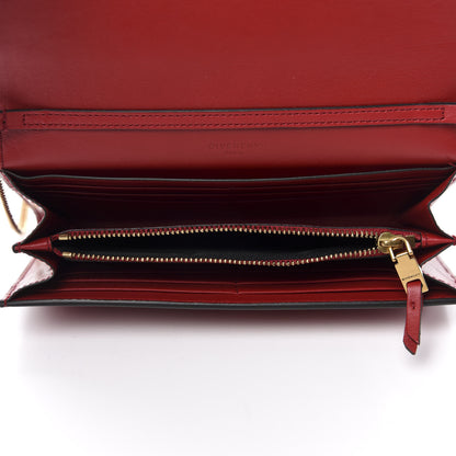 Givenchy Goatskin Quilted GV3 Chain Wallet Vermillon 5 of 12