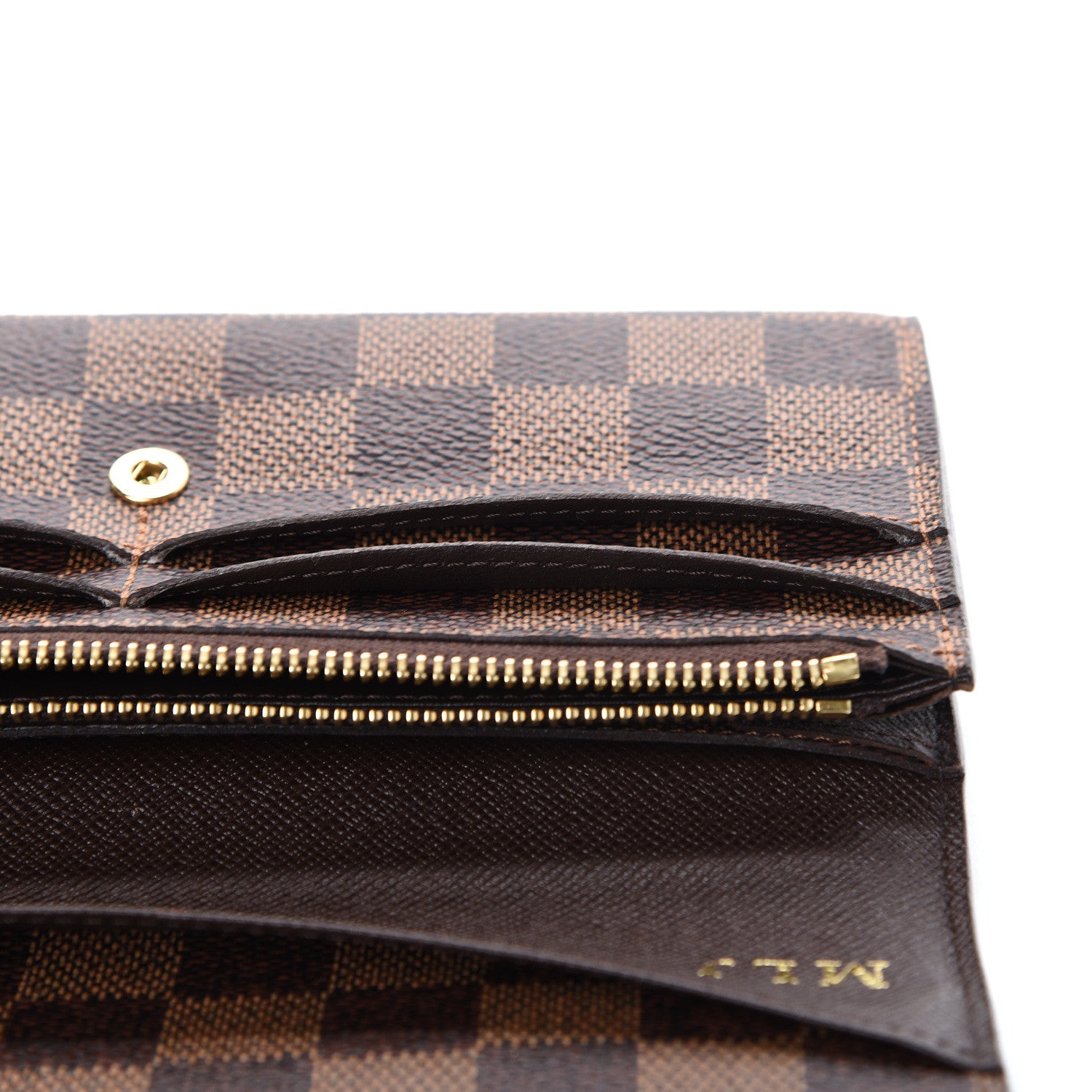 Louis Vuitton Damier Ebene Emilie Wallet 8 of 9