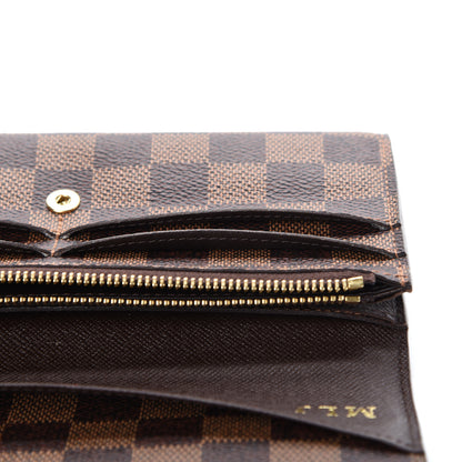 Louis Vuitton Damier Ebene Emilie Wallet 8 of 9
