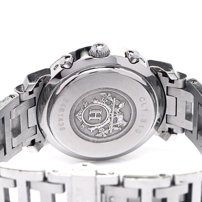 Hermes Stainless Steel 31mm Clipper Chronograph Quartz Watch 4 of 5