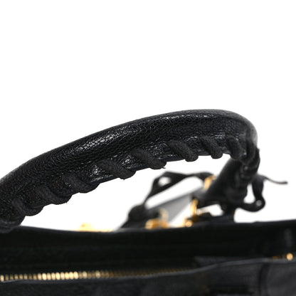Balenciaga Chevre Gold Metallic Edge Hardware Mini City Black 10 of 10