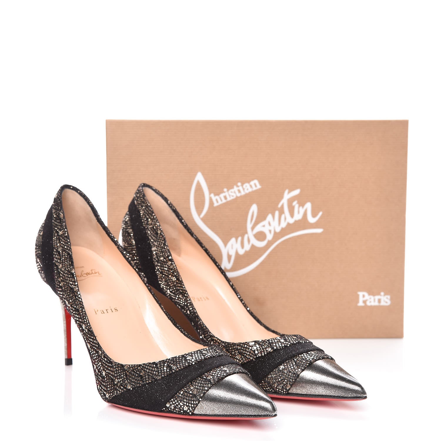 Christian Louboutin Glitter Palace SP Oxyde Eklectica 85 Pumps 39.5 Multi 10 of 10
