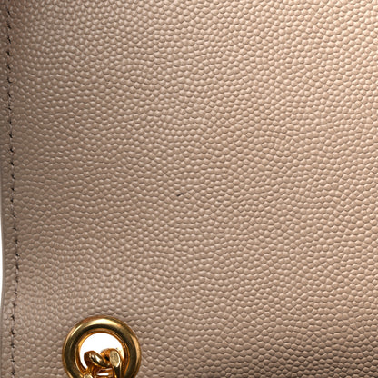 Saint Laurent Grain De Poudre Medium Monogram Kate Satchel Dark Beige 10 of 13