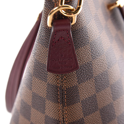 Louis Vuitton Damier Ebene Cuir Taurillon Hyde Park Fuchsia 6 of 10