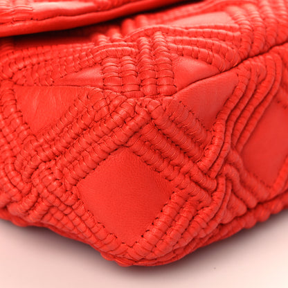 Chanel Lambskin Stitch Small Walk Of Fame Rectangular Flap Red 6 of 7