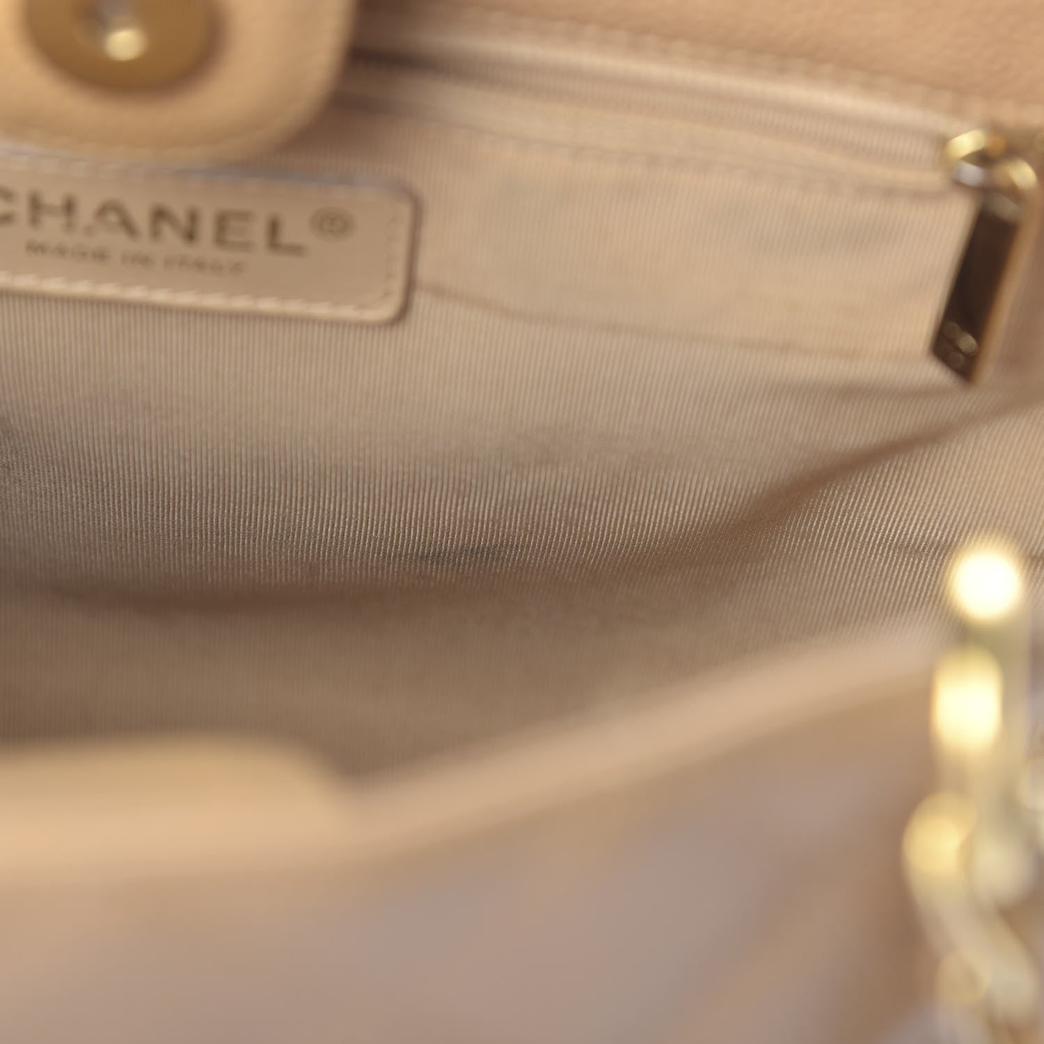 Chanel Caviar Quilted Petit Shopping Tote PST Dark Beige 17 of 18