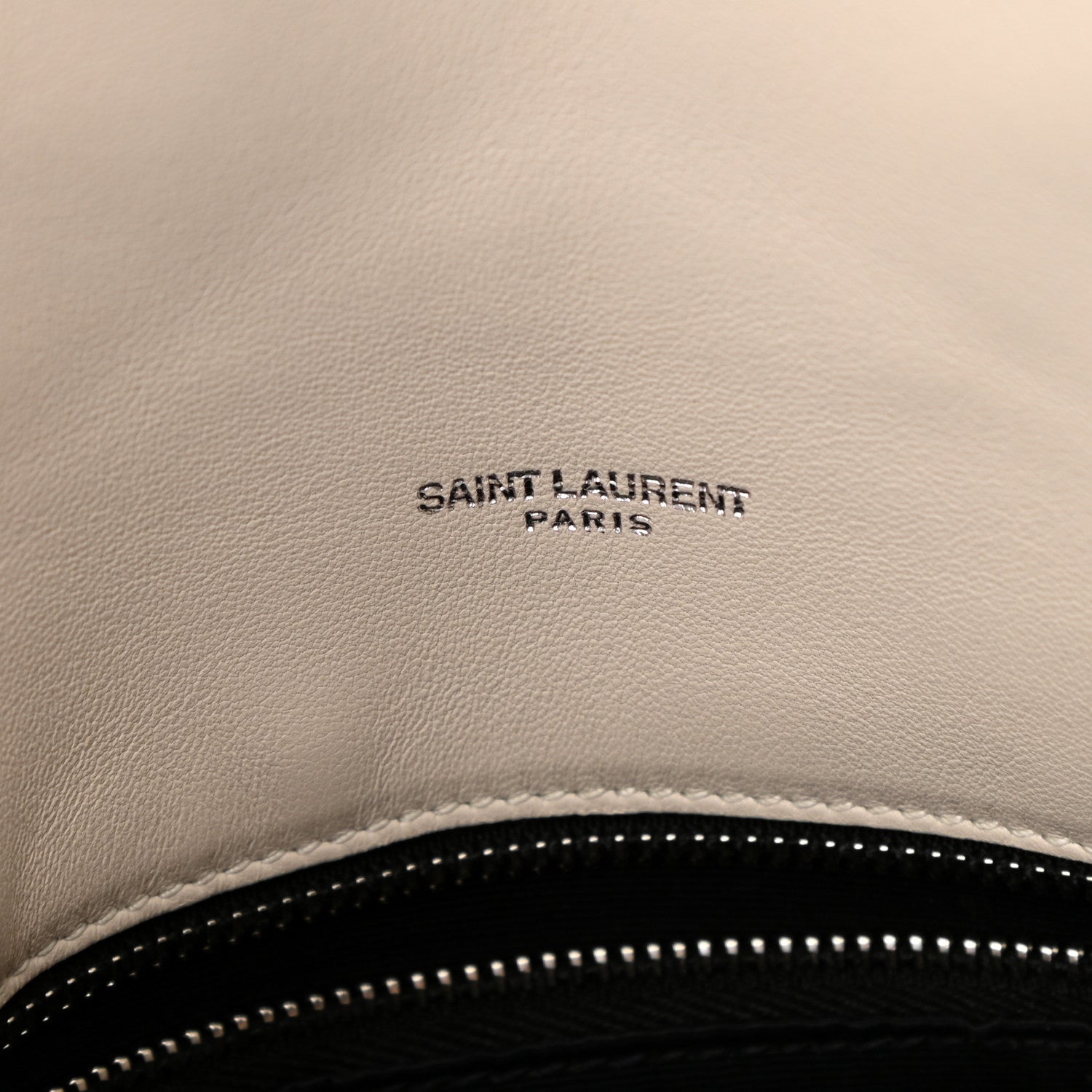 Saint Laurent Lambskin Quilted Medium Loulou Puffer Monogram Chain Satchel Crema Soft 6 of 9
