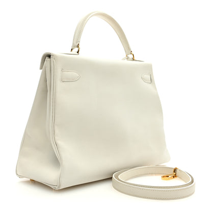 Hermes Evercolor Kelly Retourne 32 White 3 of 15