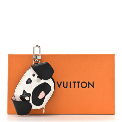 Louis Vuitton Monogram Dog Bag Bag Charm Key Holder Black 5 of 5