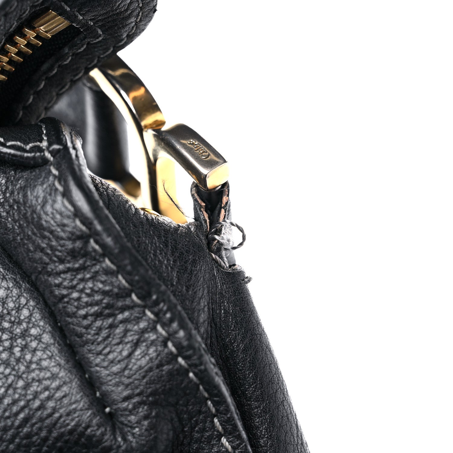 Chloe Calfskin Large Marcie Satchel Black 19 of 28