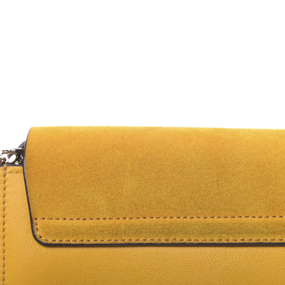 Chloe Suede Calfskin Small Faye Shoulder Bag Dusty Yellow 10 of 12