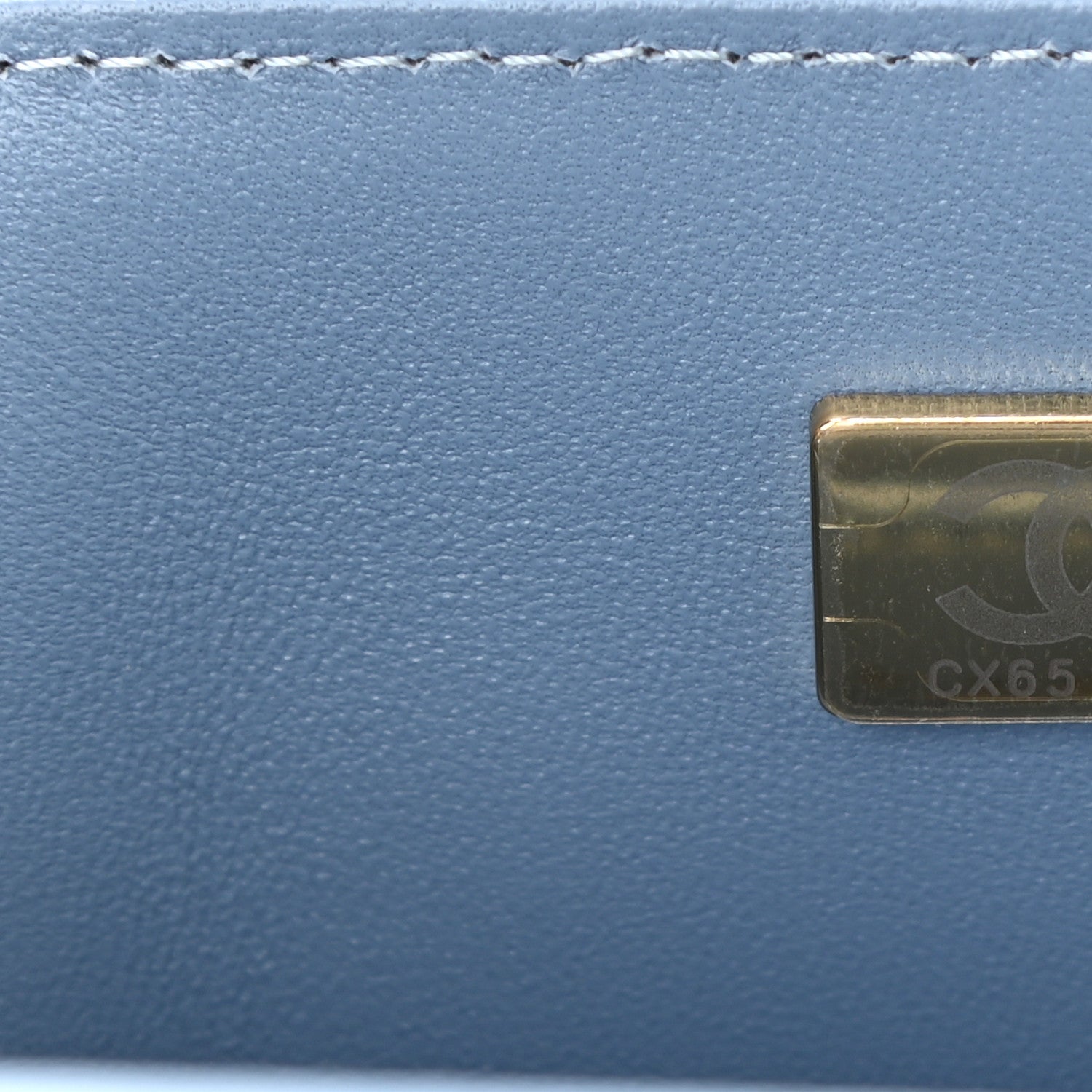 Chanel Denim Quilt Print Mini Rectangular Flap Light Blue 7 of 11