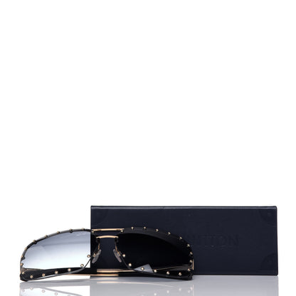 Louis Vuitton The Party Square Sunglasses Z2354W Blue 8 of 8