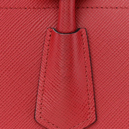 Prada Saffiano Cuir Medium Double Bag Fuoco 13 of 13