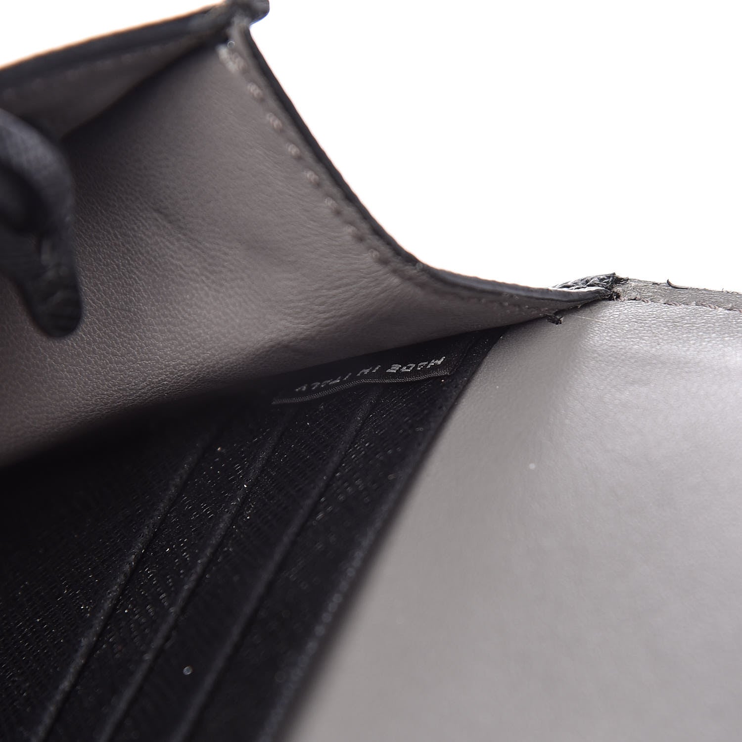 Prada Saffiano Sound Clutch Black 7 of 11
