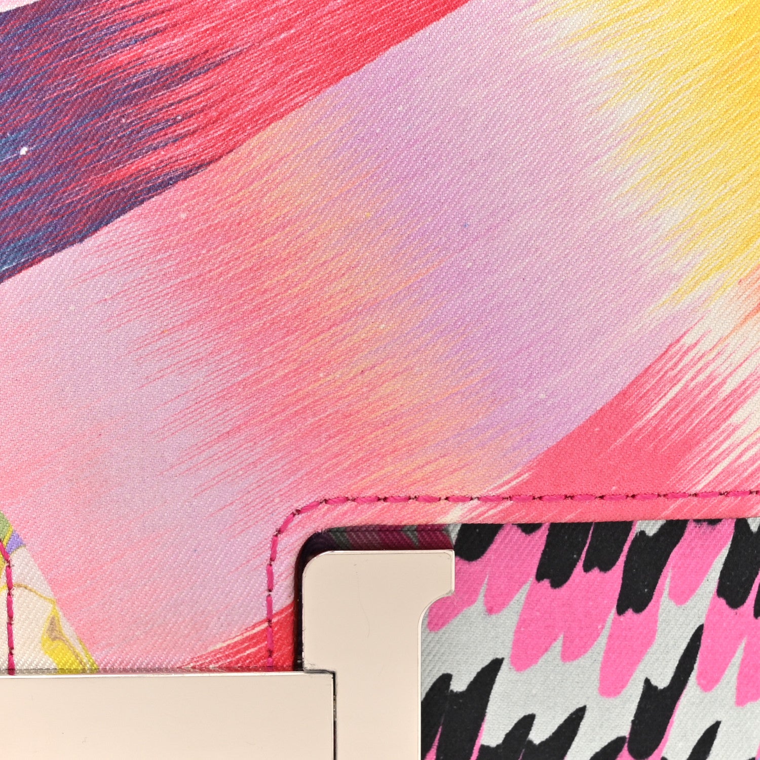 Hermes Swift Silk Marble Printed Constance 18 Rose Azalee Rose Mexico 9 of 14