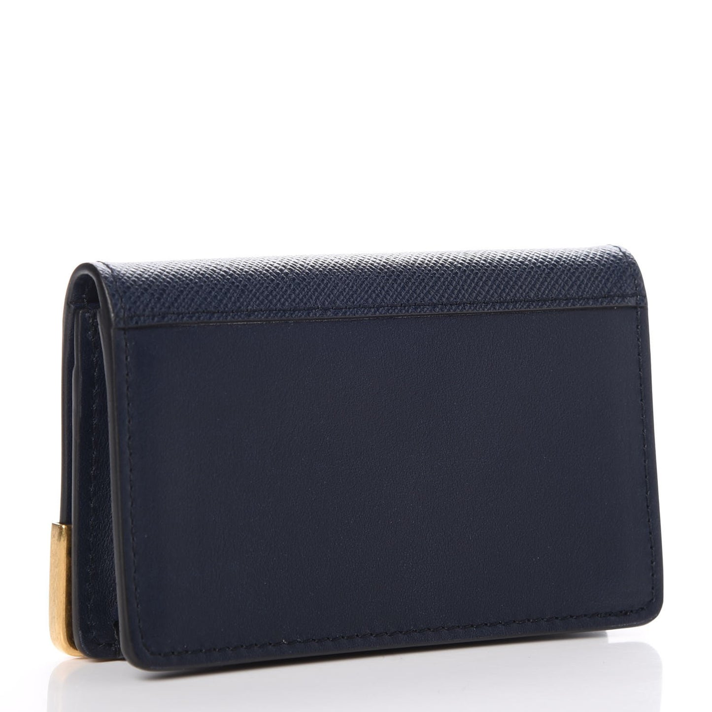 City Calf Saffiano Cahier Astrology Card Case Baltico