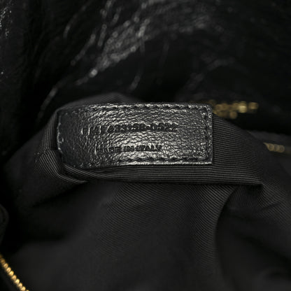 Saint Laurent Crinkled Calfskin Matelasse Monogram Medium Niki Chain Satchel Black 8 of 11