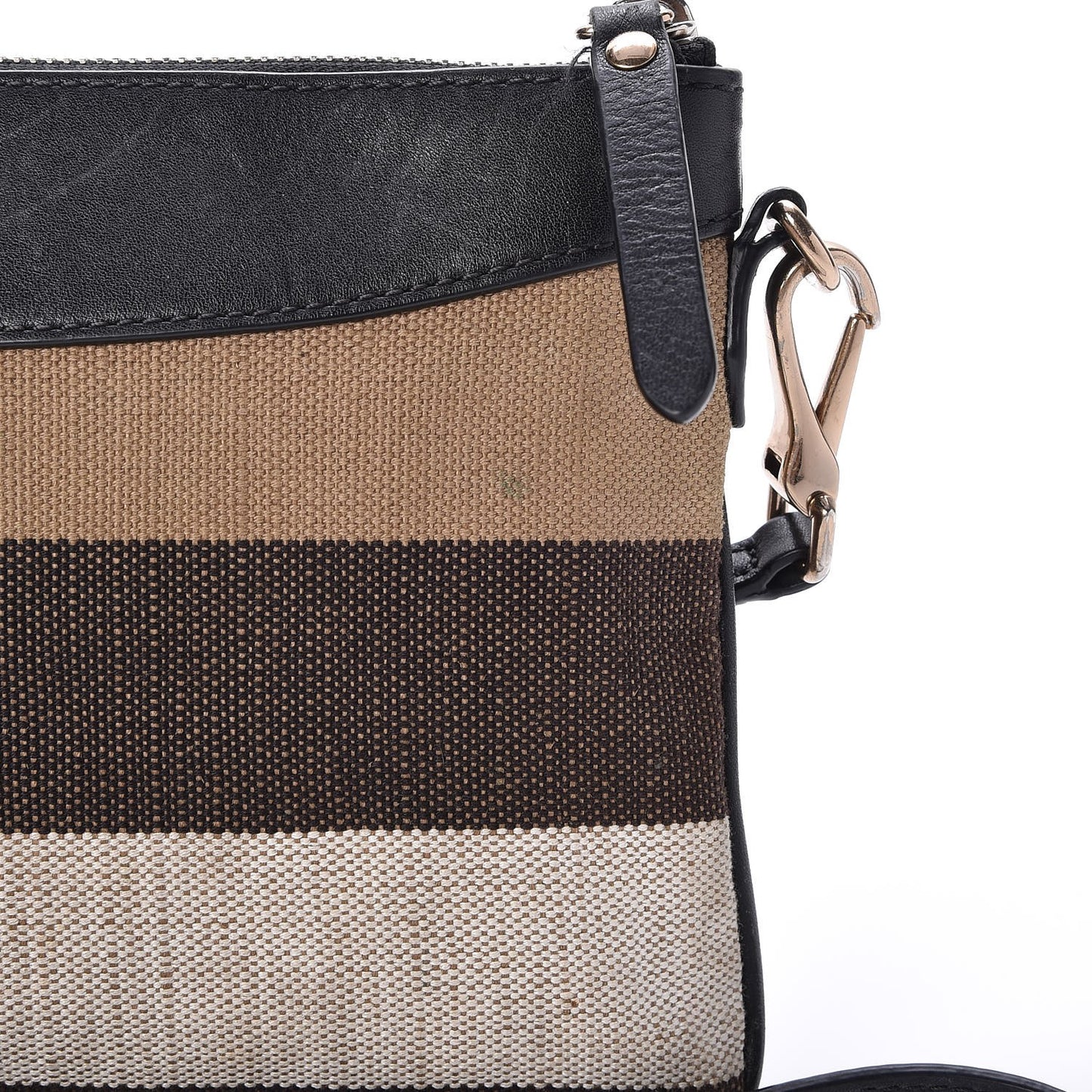 Mega Check Peyton Crossbody Clutch Bag Black