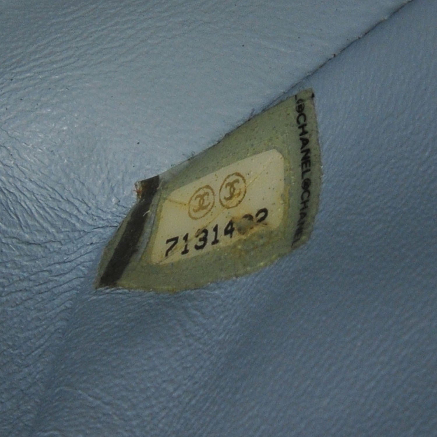 Chanel Lambskin Quilted East West Chocolate Bar Flap Light Blue 9 of 9