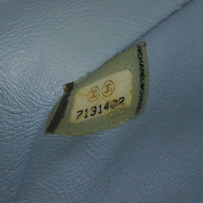 Chanel Lambskin Quilted East West Chocolate Bar Flap Light Blue 9 of 9